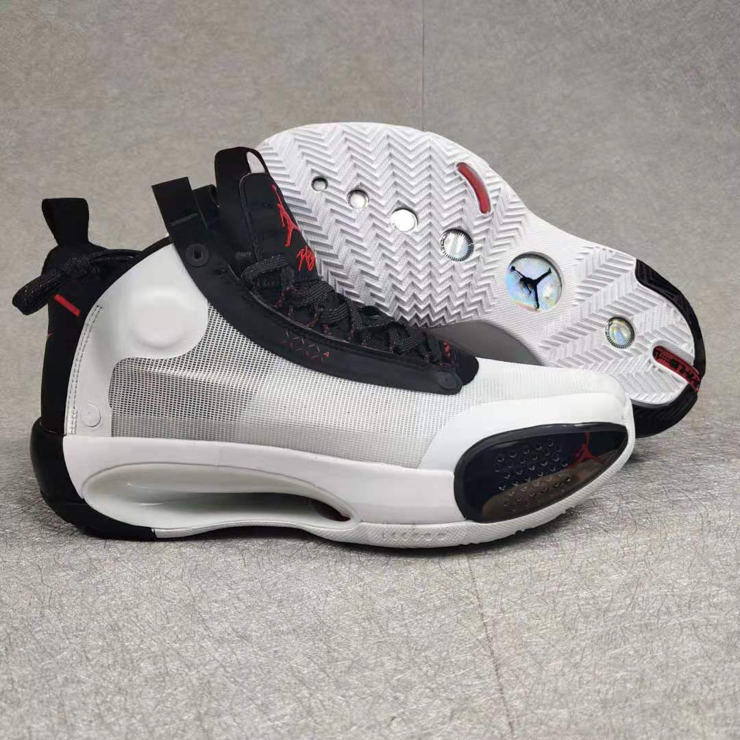 2019 Air Jordan 34 White Black Silver Red Shoes - Click Image to Close